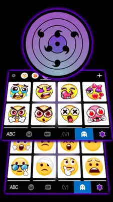 Purple Sharingan Background android App screenshot 1